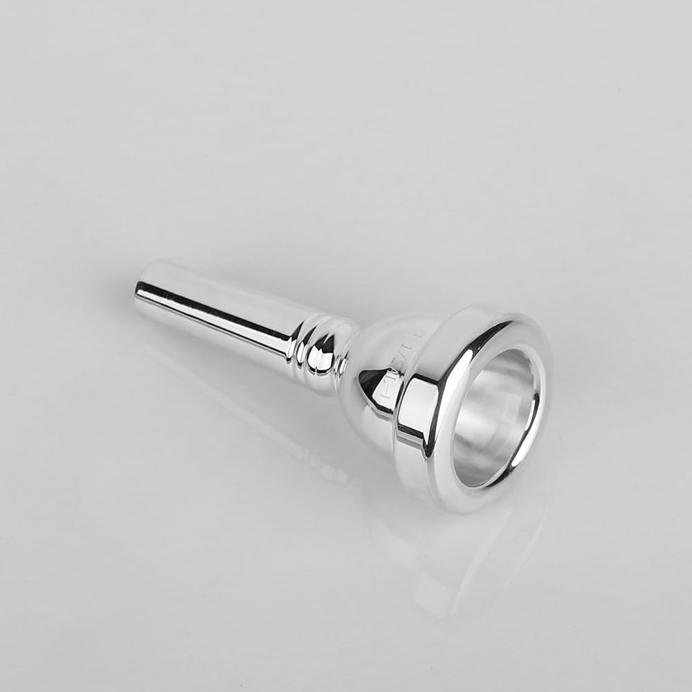 Glory Tenor Trombone Mouthpiece 61/2, Large Shank,Silver Plated Trombone Mouthpiece