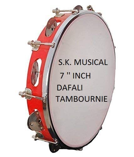 7 INCH Dafali/Tambourine Hand Percussion Color as per Availability