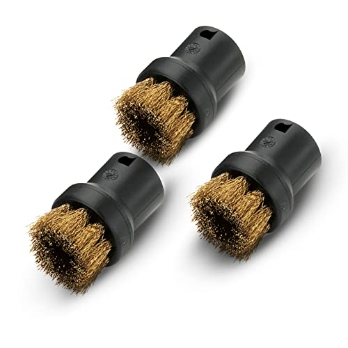 Karcher K   Rcher   Brass Brush Set   For Sc 3 Portable Steam Cleaner   3 Pack