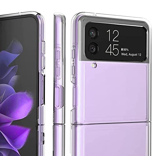 Ziulqik For Samsung Galaxy Z Flip 3 Case, Clear Shockproof Zflip3 Phone Cover, Slim Thin Protective Silicone Cases For Flip3 5G