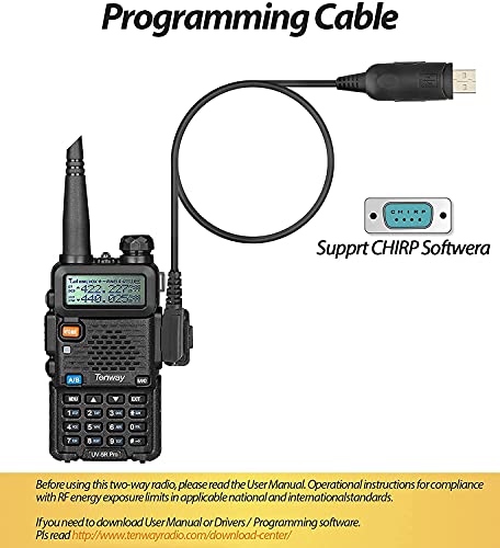 Ham Radio Uv 5R Pro 8Watt Dual Band Two Way Radio With Ham Radio And Handheld Speaker Mic And Antenna 6Pack And One Usb Programm