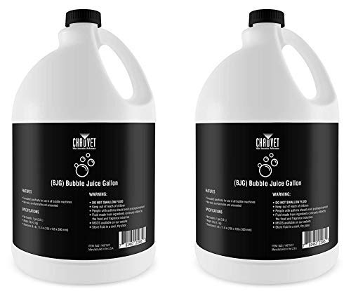 (2) Chauvet Dj Bjg Gallons Bubble Fluid Juice For Hurricane Bubble Haze Machines