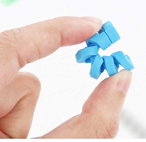 Kddom 20 Pieces Charger Cable Saver Protector Spiral Tube Wire Management Organizer Protective Cord Sleeve For All Cell Phones,