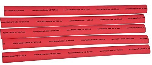 Ancor 304603 Marine Grade Electrical Adhesive Lined Heat Shrink Tubing (3/8-Inch Diameter, 3-Inches Long, Red, 3-Pack),WBIASB000NI5KKE