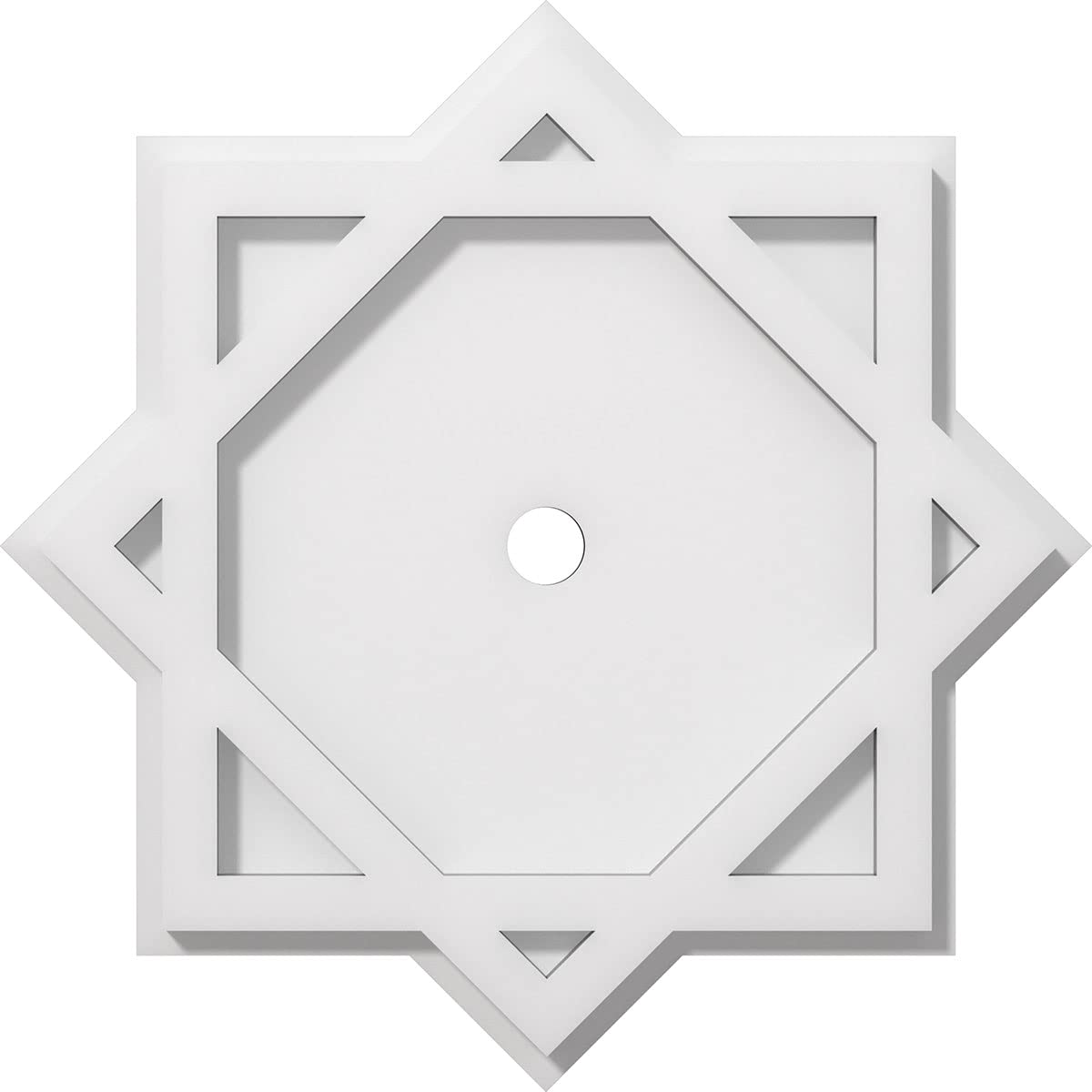 Ekena Millwork Cmp14Al 01000 Axel Architectural Grade Pvc Contemporary Urethane Ceiling Medallions 14''Od X 1''Id X 7 3/4''C X 1