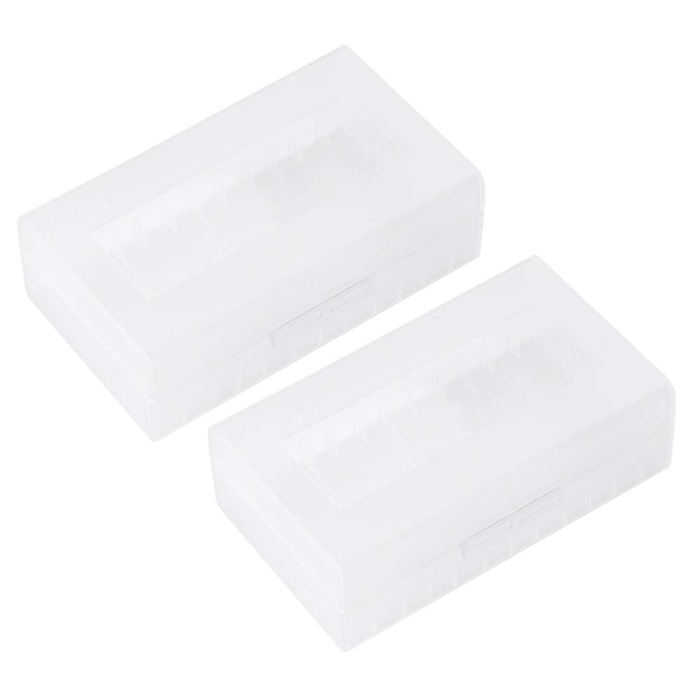 2Pcs 2X20700/ Battery Box Container Waterproof Battery Storage Box 2 Way
