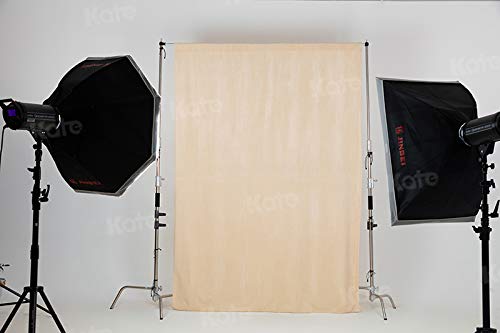 Kate 6Ft  9Ft Solid Beige Backdrop Portrait Photography Background For Photography Studio Children And Headshots Beige Backdrop