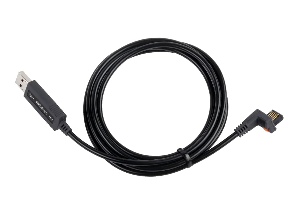 Mitutoyo 06AFM380C USB Direct Cable, USB-ITN-C with Data Switch, Plug-and-Play Connection for Transferring Digimatic Measurement