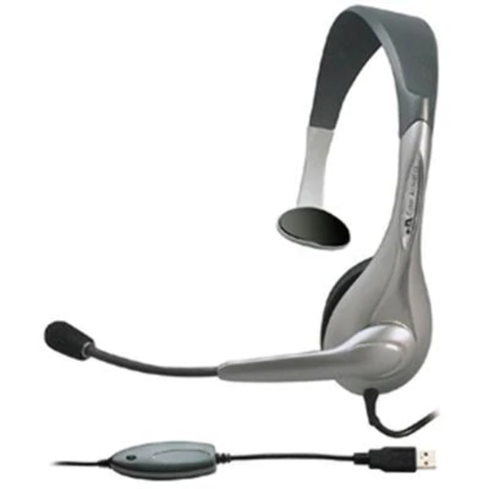 Cyber Acoustics Ac 840 Internet Communication Usb Mono Headset