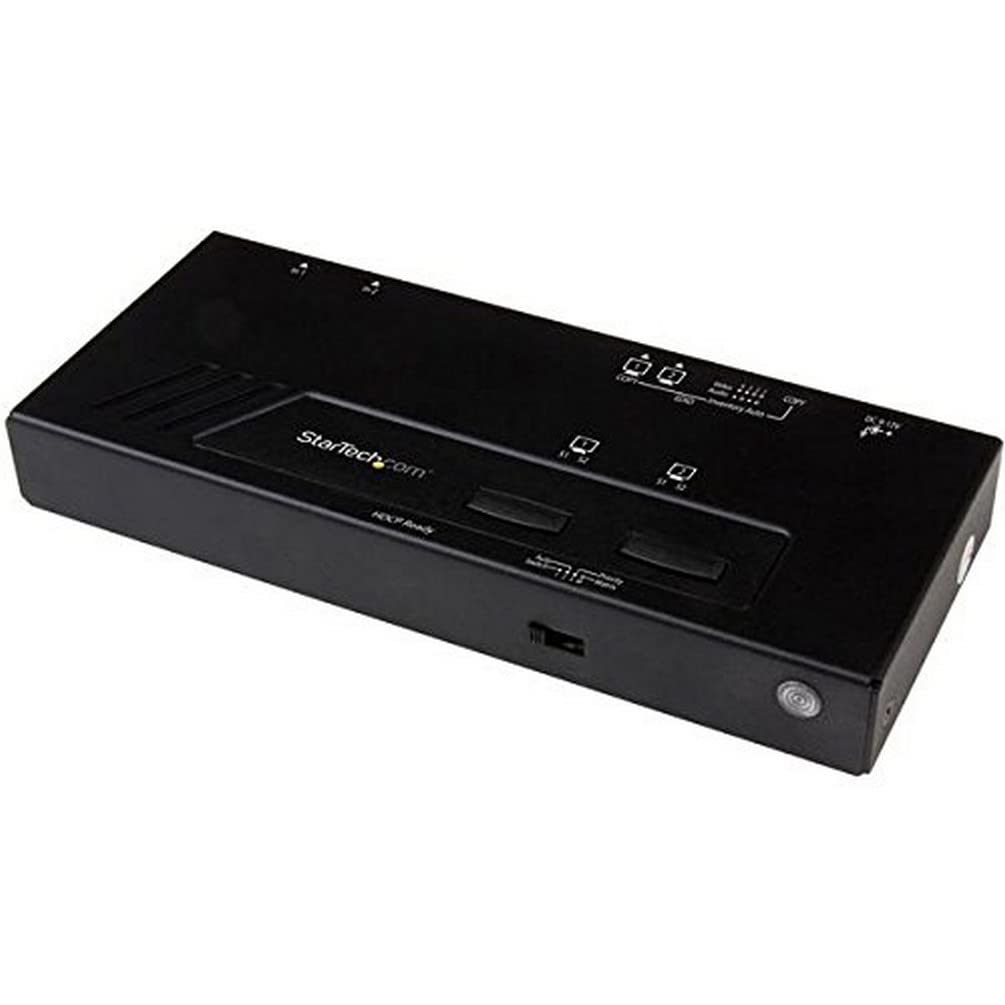 Startech.Com 2X2 Hdmi Matrix Switcher   4K Ultrahd Hdmi Switch With Fast Switching, Auto Sensing And Serial Control (Vs222Hd4K),