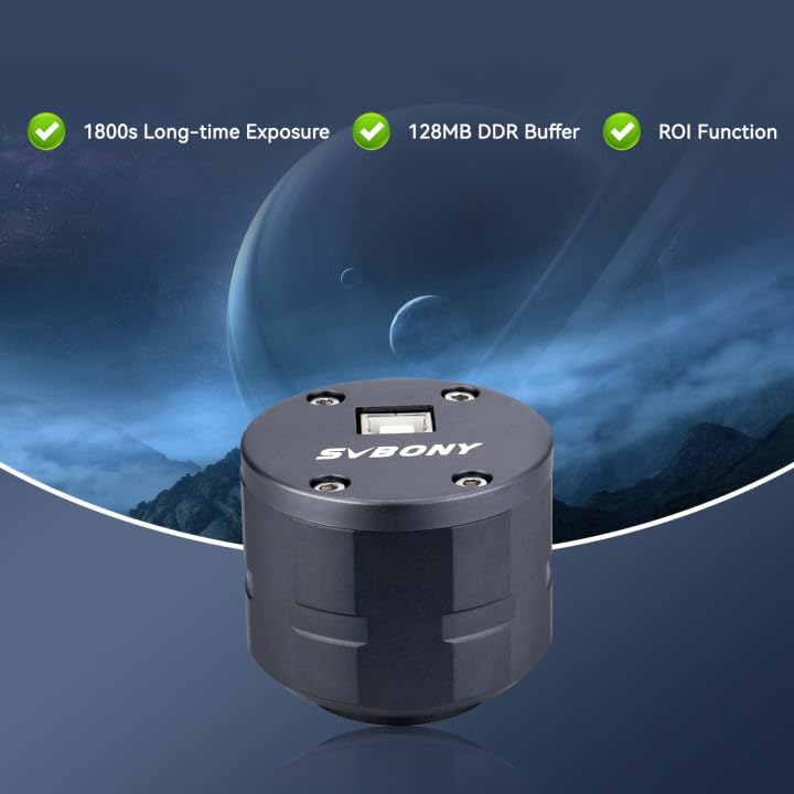 Svbony Sv305 Telescope Camera, 2Mp Astronomy Camera, 1.25 Inch Planetary Camera For Photography, Suitable For Beginners In Astrophotography