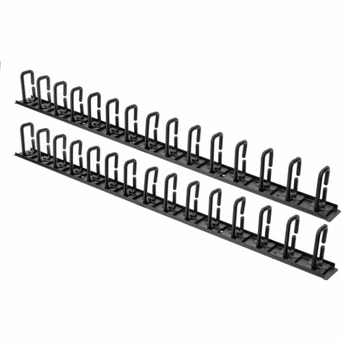 Vertical Cable Organizer With D-Ring Hooks - 6 Ft (Two 3 Ft. Sections) Vertical