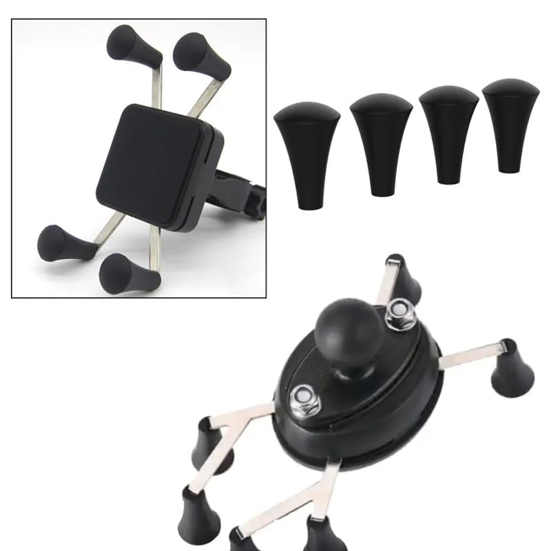 Thtrht 8 Pack Rubber Cap Silicone Tips Replacement Parts Piece For Ram X-Grip Mount Stand Phone Holder Tough-Claw Bicycle Motorc