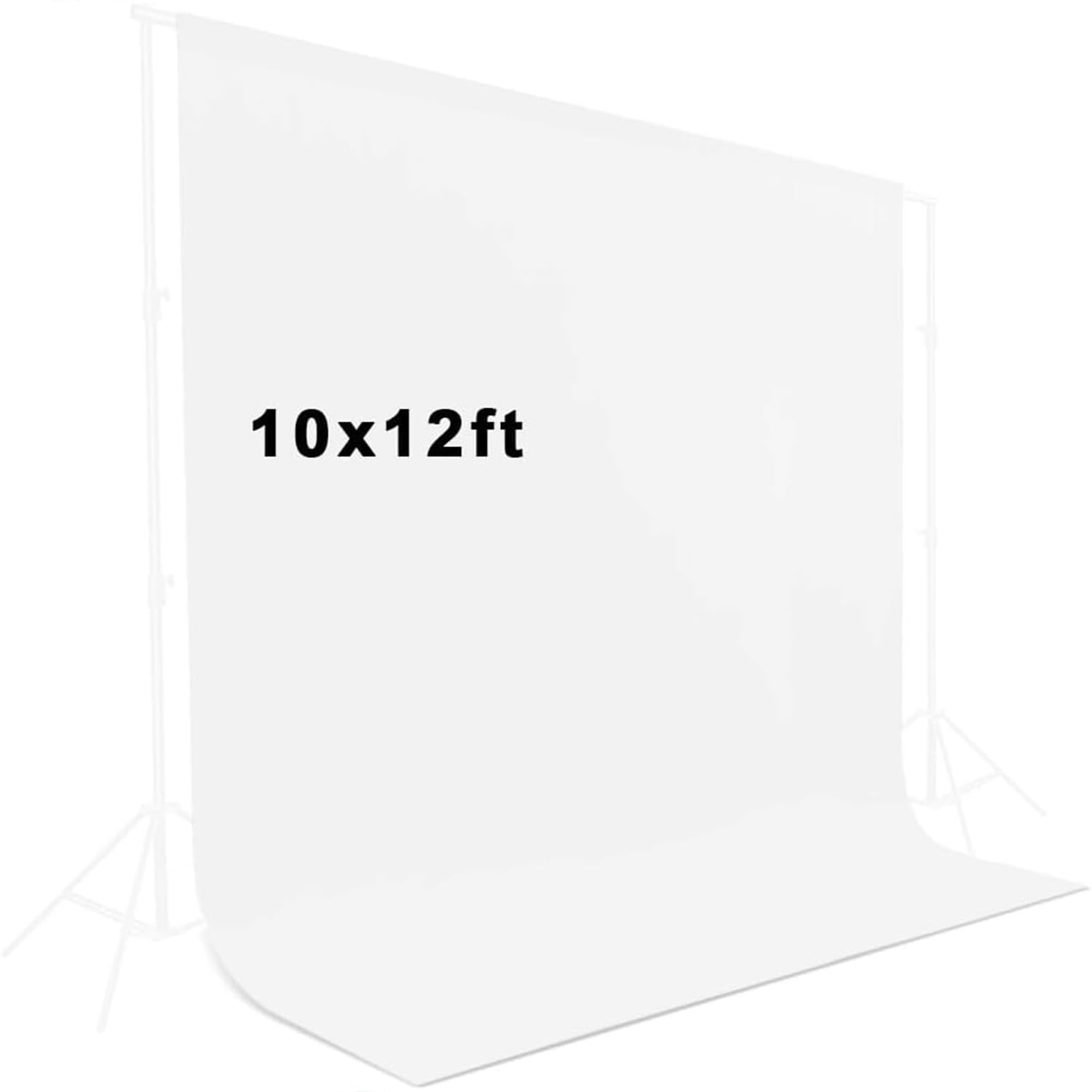 Lcuirc 10X12Ft White Backdrop For Photography, White Background For Photography Polyester White Screen For Product Protrait Phot