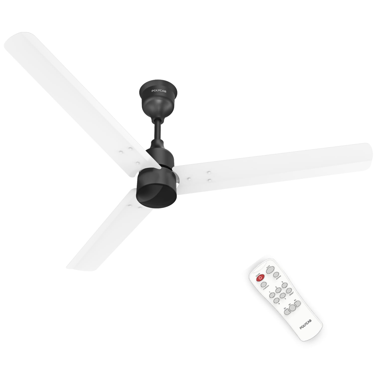 Polycab Wizzy Plus 1200Mm 5Star Bldc, Remote Ceiling Fan For Living Room| 55% Energy Saving, 100% Copper, High Air Delivery, Fr