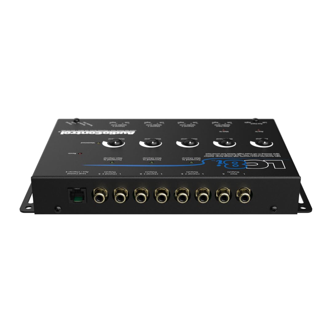 Audiocontrol Lc8I Black 8 Channel Line Output Converter With Auxiliary Input