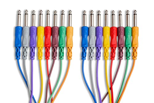 Hosa Cpp-845 1/4 Ts To Same Unbalanced Patch Cables, 1.5 Feet