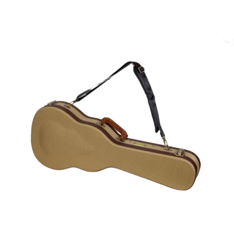 Crossrock Master Series Baritone Ukulele Case For 30 & 31 | Classic Fabric Tweed Exterior, Re-Engineered Shell, Backpack Str