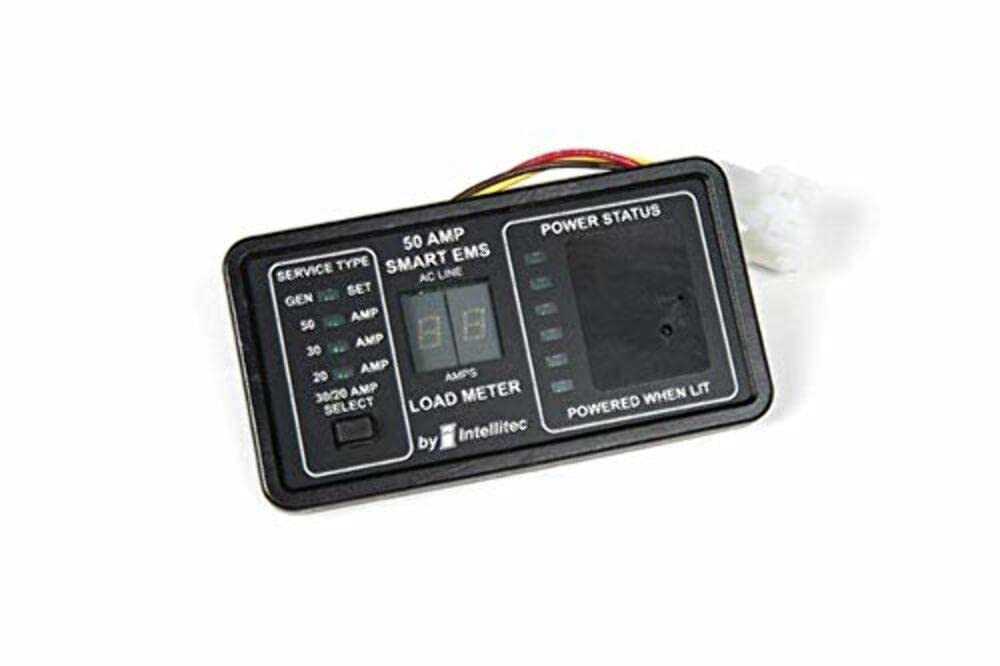 Intellitec 0000903150 50 Amp Smart Ems Monitor Panel, Black