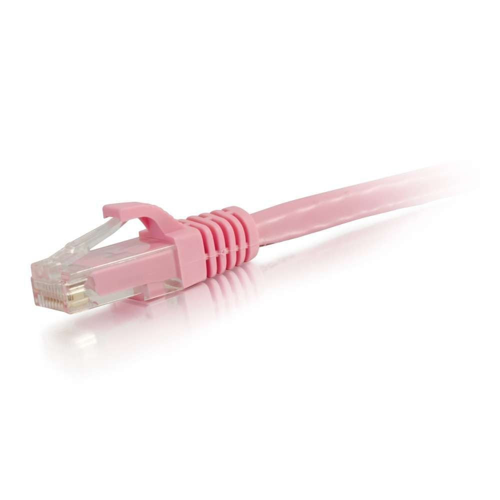 C2G/Cables To Go 04043 Cat6 Snagless Unshielded (Utp) Network Patch Cable, Pink (1 Foot/0.30 Meters)