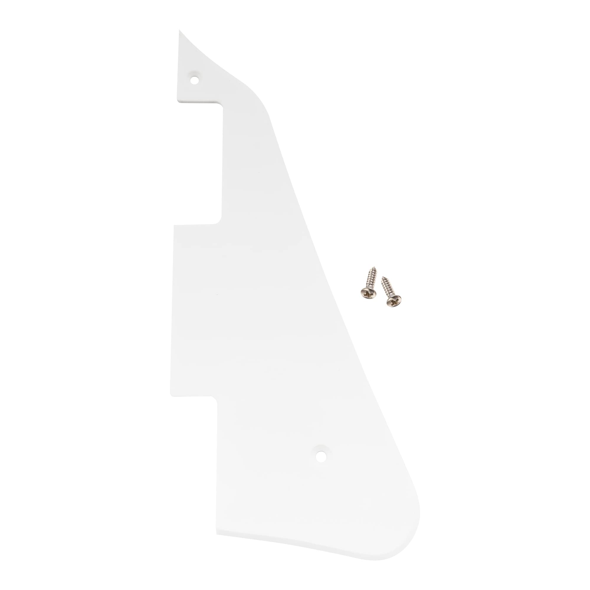 Musiclily Electric Guitar Pickguard Compatible With Usa Les Paul Modern Style,1Ply White