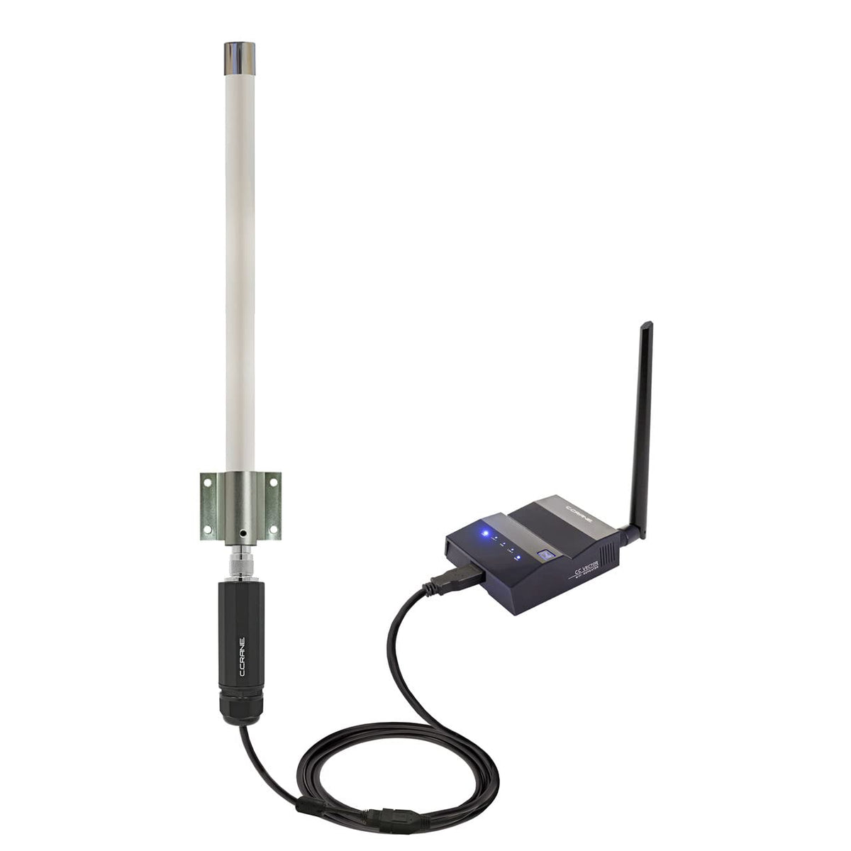 C. Crane Cc Vector Rv Long Range Wifi Repeater System 2.4 Ghz  Extends Distant Wifi To All Devices In Your Rv, Boat Or Big Rig