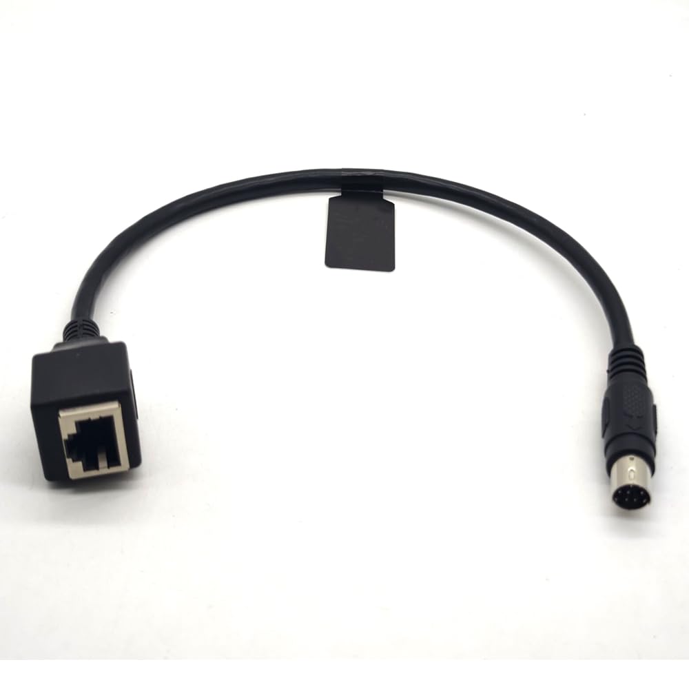 Gxmrhwy Female Rj45 To 8 Pin Mini Din Male Changer Cable 30Cm