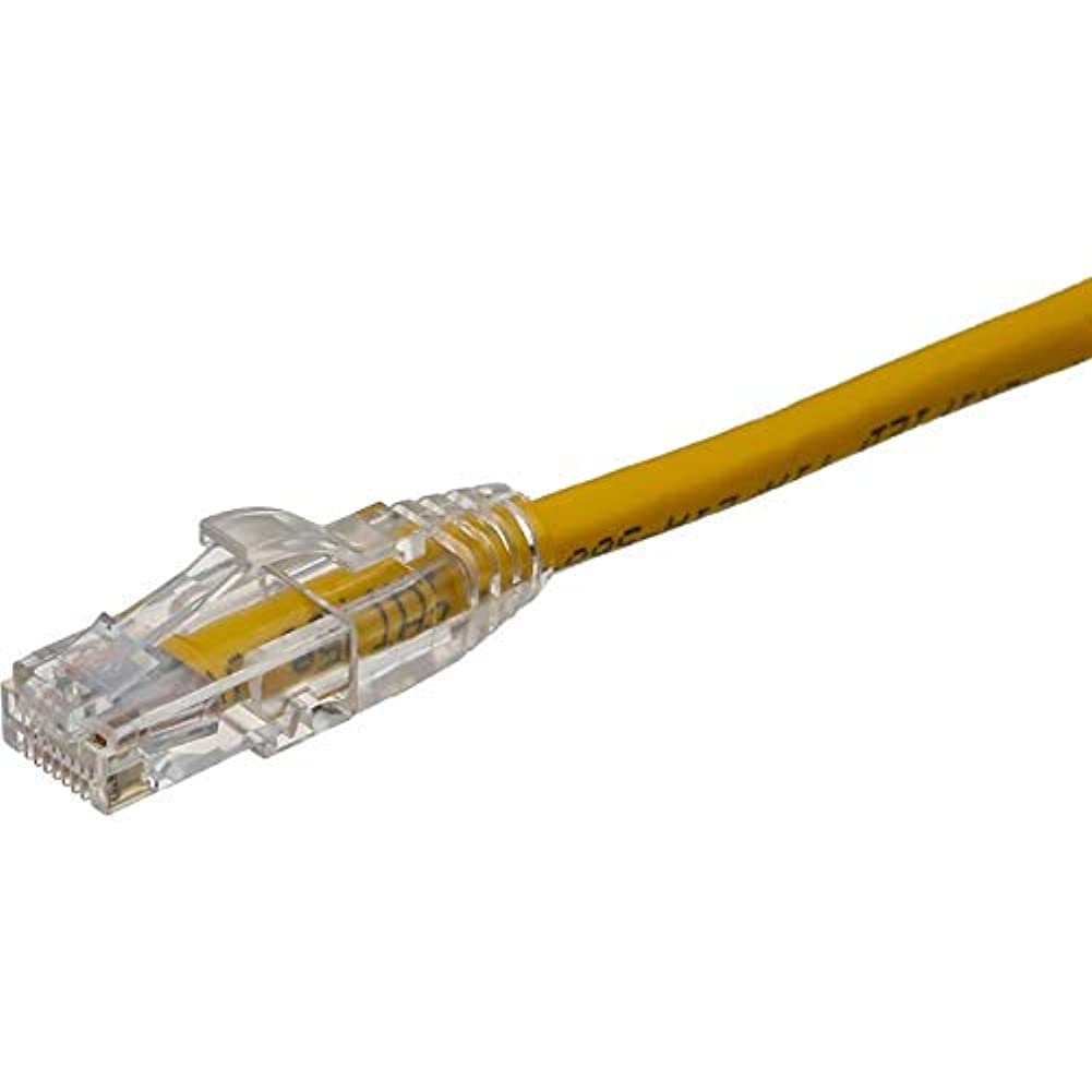 Axiom 9Ft Cat6 550Mhz Patch Cable Clear-Snagless Universal Boot (Yellow)