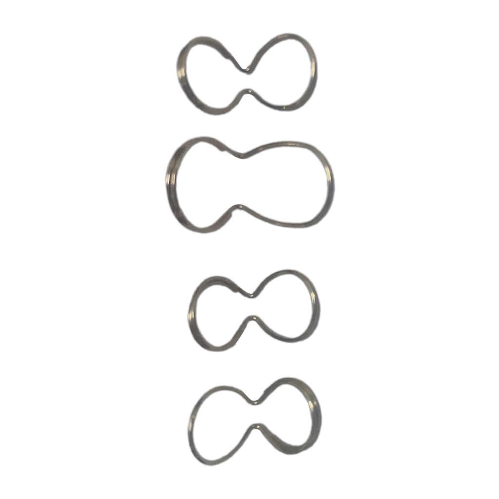 Merishopp 4Pcs Adjustable Metal Thumb Index Finger Guitar Picks Guitar Accessory Gold