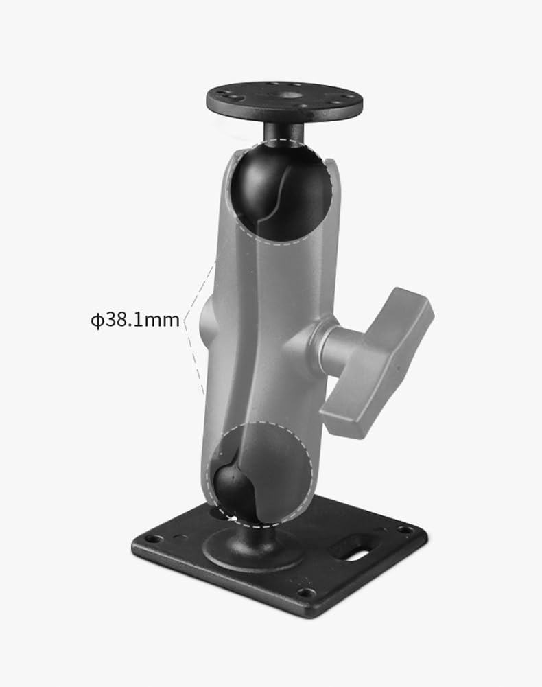 Strg Double Socket Arm With Dual 1.5' Ball Sockets, 5.7' Long Aluminum Alloy Double Sockets Mount Compatible With Ram Mount And C Size Ball Systems Ball Base Components