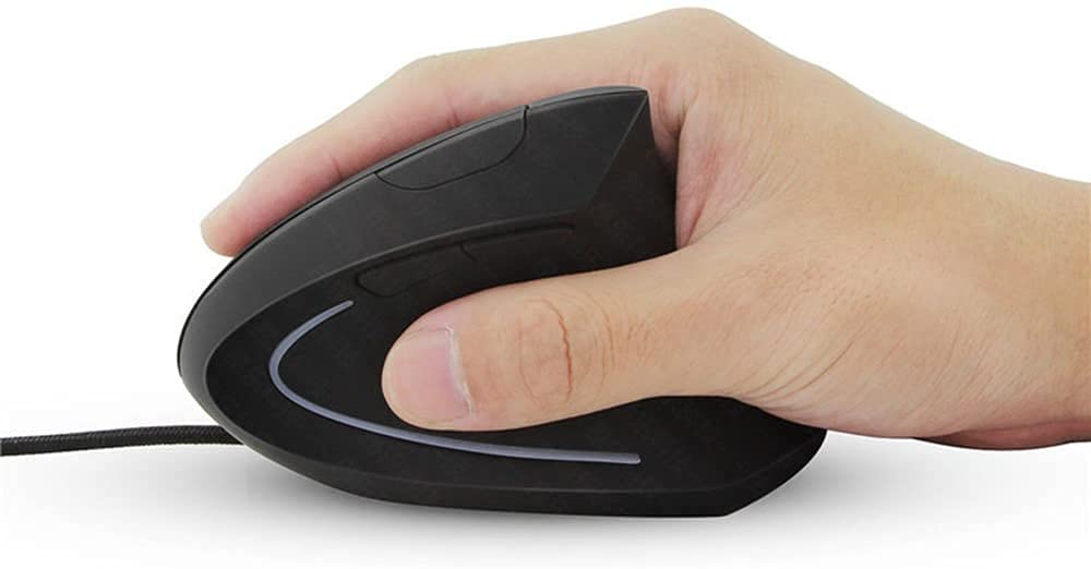 Sokelinn Six Wired Vertical Mouse,800/1200/2000/3200 Adjustable Dpi High Sensitivity Ergonomic Usb Mouse For Computers And Lapto