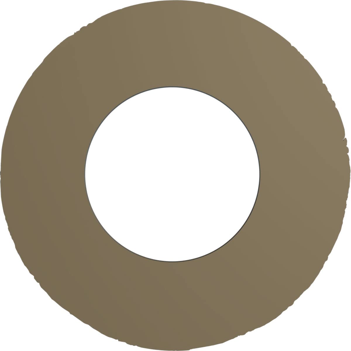 Ekena Millwork Cm09Cluwc Claremont Ceiling Medallion, 9''Od X 4 1/2''Id X 1/2''P, Hand Painted Ultra Pure White Crackle