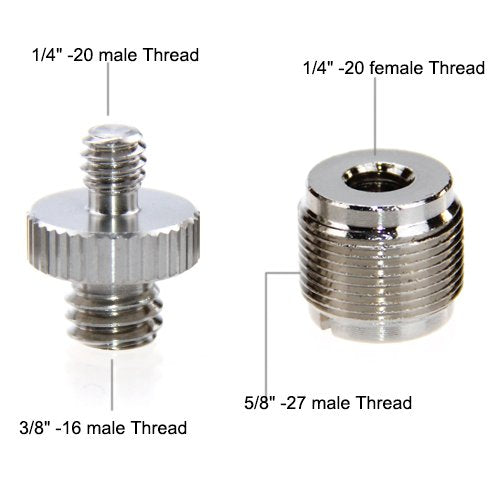 Camvate Convert Screw Adapter,1/4'' 20 & 3/8'' 16 And 5/8 27   1204