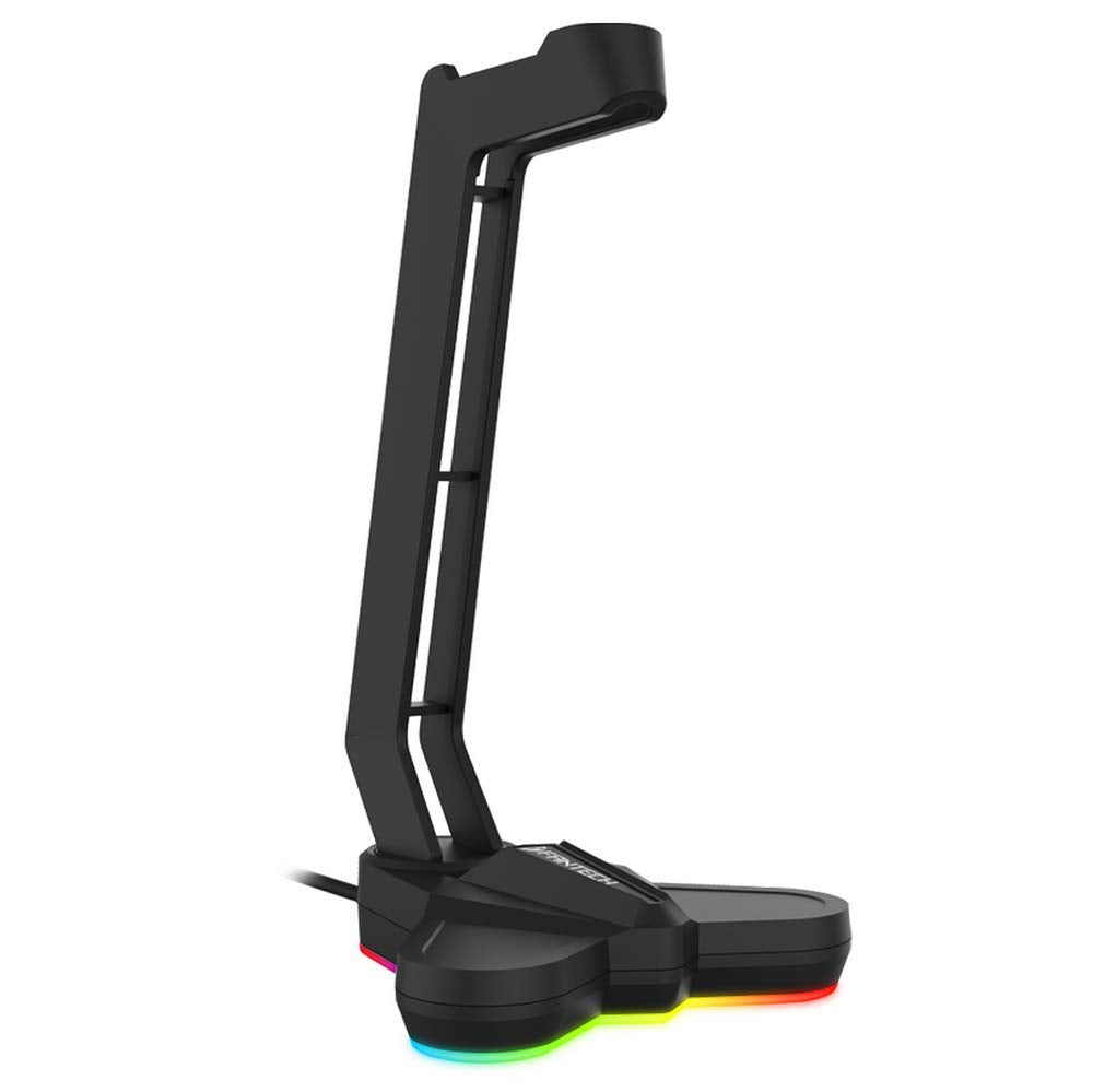 FANTECH Tower RGB Headset Stand, Headphone Holder for Gamers Gaming PC Accessories (Black)