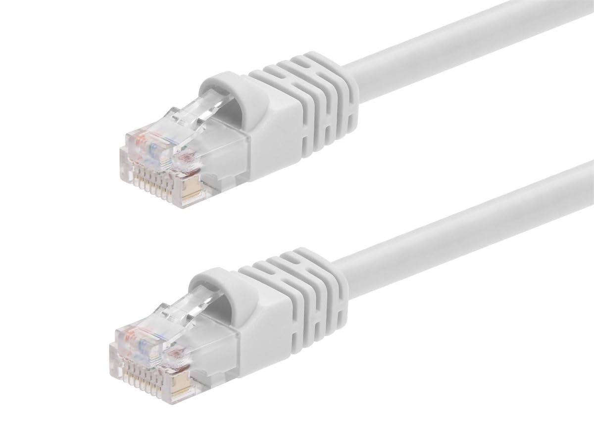 Monoprice 14Ft 24Awg Cat6 550Mhz Utp Ethernet Bare Copper Network Cable   White