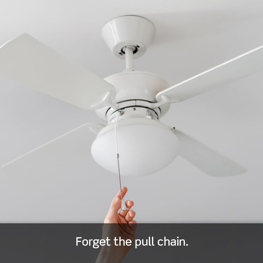 Leviton Sureslide Ceiling Fan Wall Switch, Quiet 3-Speed Fan Control, 1.5 Amps, 661F-10W, White