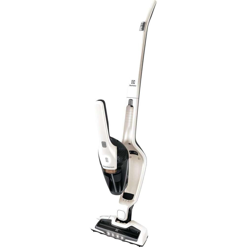 Electrolux Ergorapido Stick Cleaner Lightweight Cordless Vacuum With Led Nozzle Lights And Turbo Battery Power, For Carpets And
