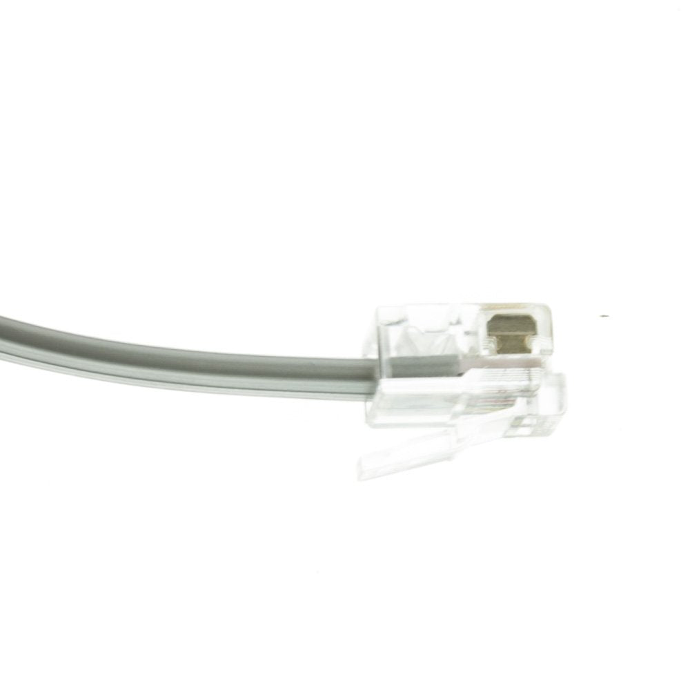 CableWholesale 7 feet Telephone Cord (Data), RJ12 Gold Plated Connecto ...