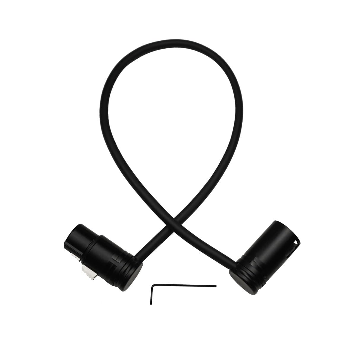Kicada 1.3FT XLR Male to XLR Female Mic Cable - Adjustable Angle, Low Profile, 3 Pin Balanced Shielded Mic Cord