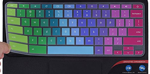 Colorful Lenovo Chromebook Keyboard Cover Fit 2020 2019 2018 Lenovo Chromebook C330 11.6''/Flex 11 Chromebook/Chromebook N20 N21