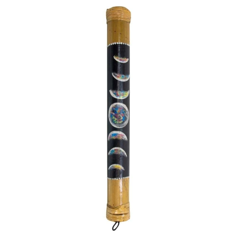 Kheops | Bamboo Rain Stick Instrument | Moon Phases | Handcrafted Wooden Musical Instrument For Meditation, Relaxation & Rhythm 