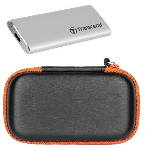 Vertus Ssd Case Cover For Transcend 240C Portable Ssd, Travel Case Protective Cover Storage Bag For Transcend Ssd (Black)