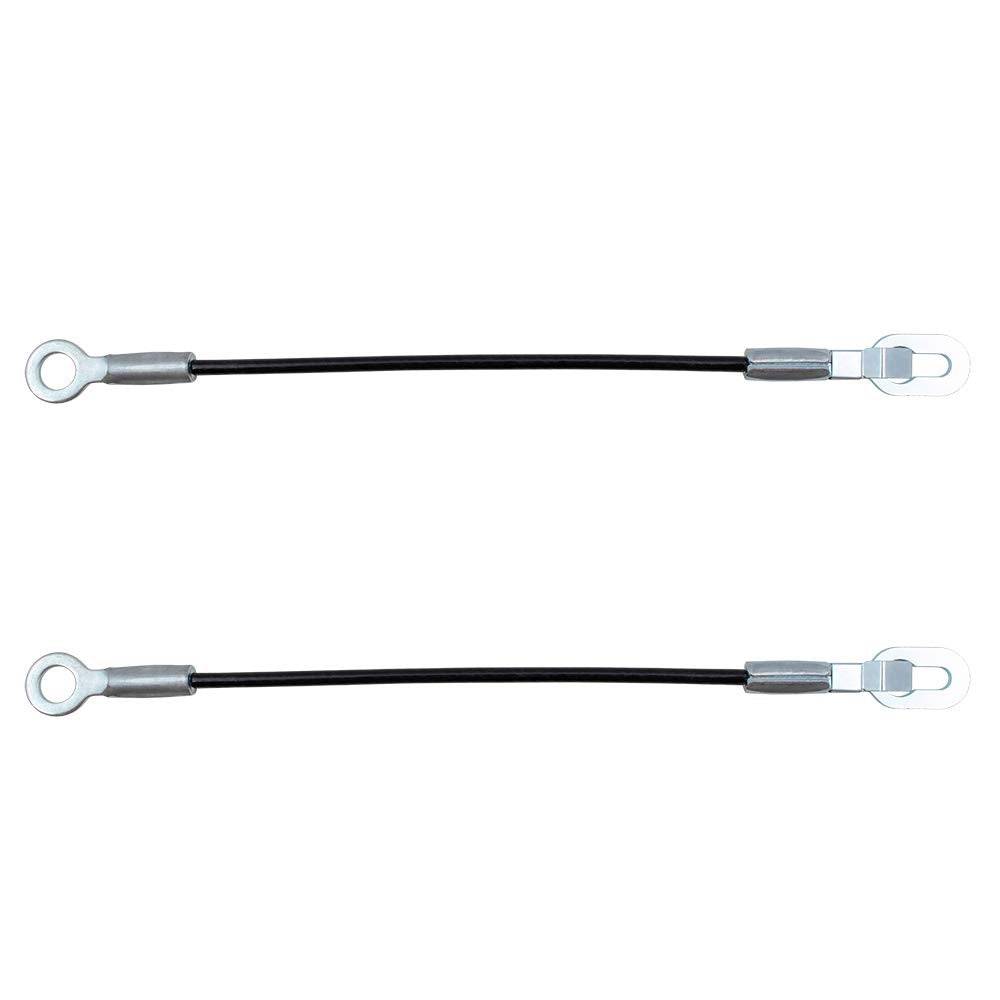 Brock Replacement Pair Set Of Rear Tailgate Cables Compatible With 1988 2002 C/K Pickup Truck 19244993