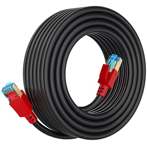 Cat 8 Ethernet Cable 50 Ft, 6Ft 10Ft 20Ft 30Ft 40Ft 75Ft 100Ft 150Ft Heavy Duty High Speed Internet Network Cable 26Awg 40Gbps 2