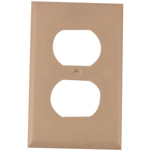 1 Gang Standard Duplex Wall Plate (Almond)