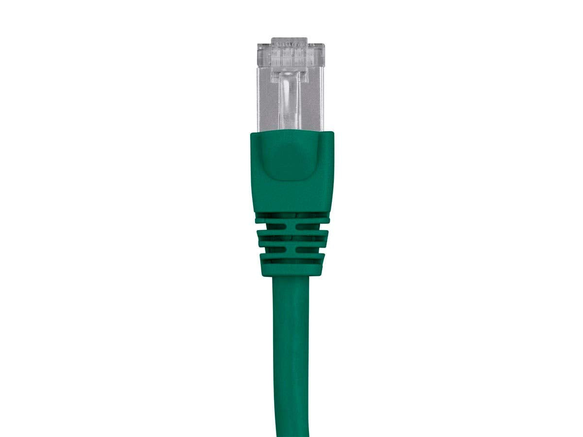 Monoprice Cat6A 2Ft Green Patch Cable Double Shielded (S/Ftp) 26Awg 10G Pure Bare Copper Snagless Rj45 Fullboot Series Ethernet