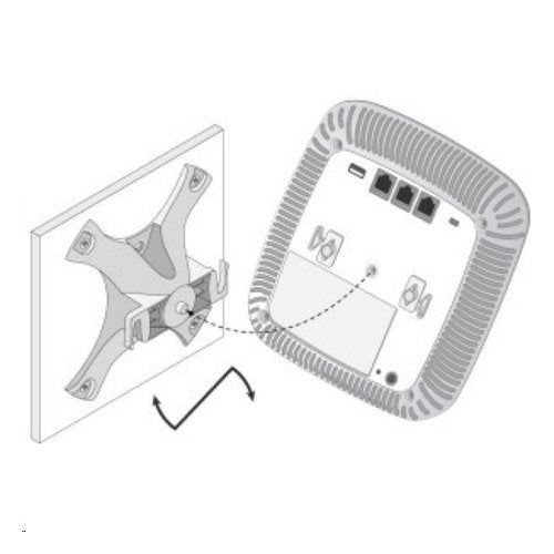 Rw Routerswholesale Network Device Wall/Ceiling Mount Kit Jw047A Compatible/Replacement For Aruba Ap 220 Mnt W1W (White)