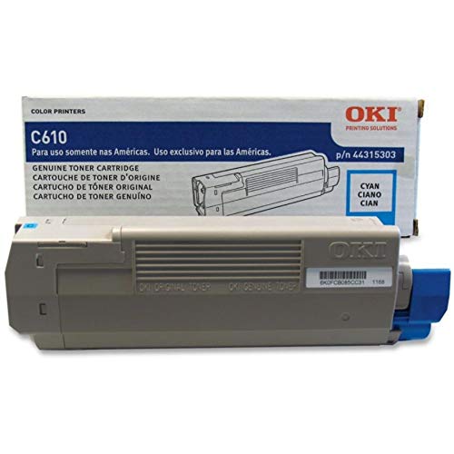 Okidata 44315303 C610 Series Cyan Toner Cart