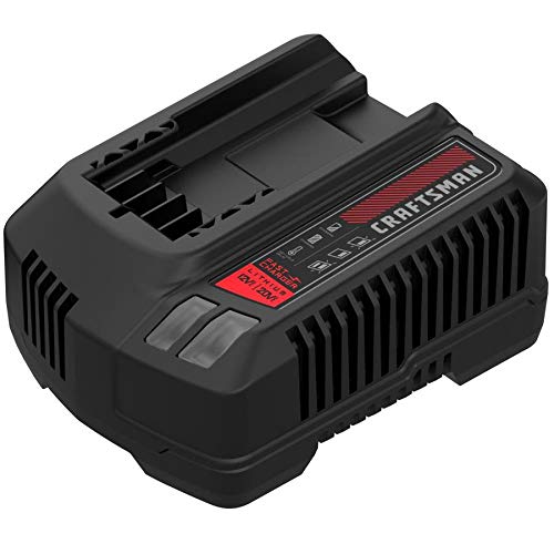 CRAFTSMAN V20 Battery Charger with LED Indicator - Compatible with All CRAFTSMAN V20 Power & Outdoor Tool Batteries, Black