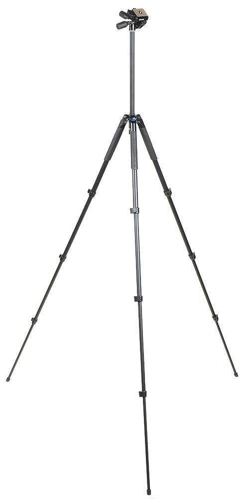Slik Sprint Pro Iii Travel Tripod W/Sh 704E 3 Way Pan Head For Mirrorless/Dslr Sony Nikon Canon Fuji Cameras And More   Black (611 887)